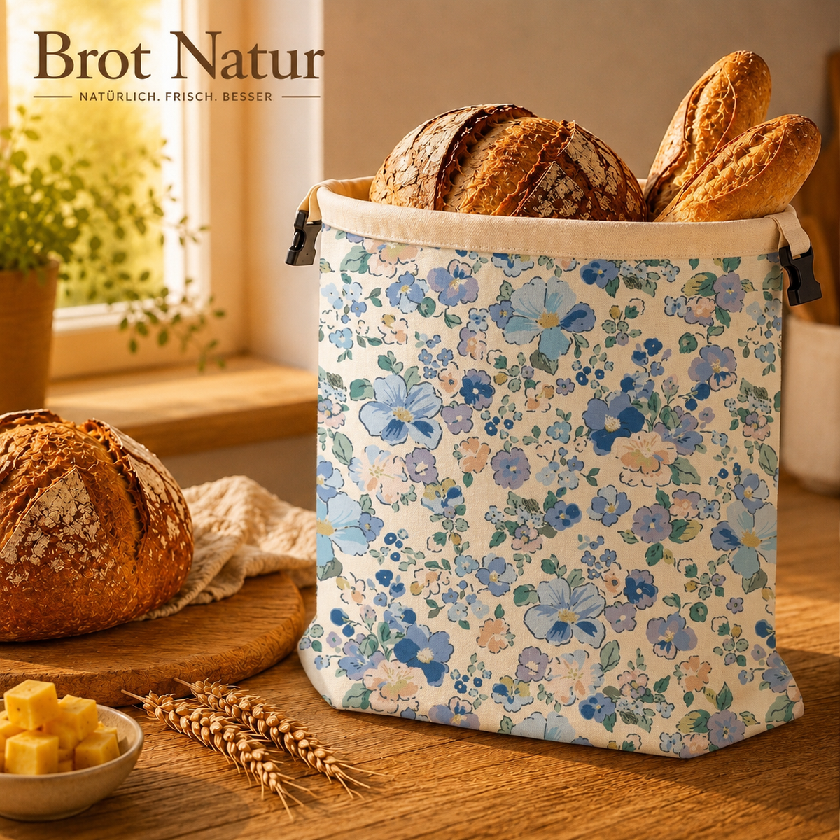 BrotNatur Brotbeutel mit frischem Brot